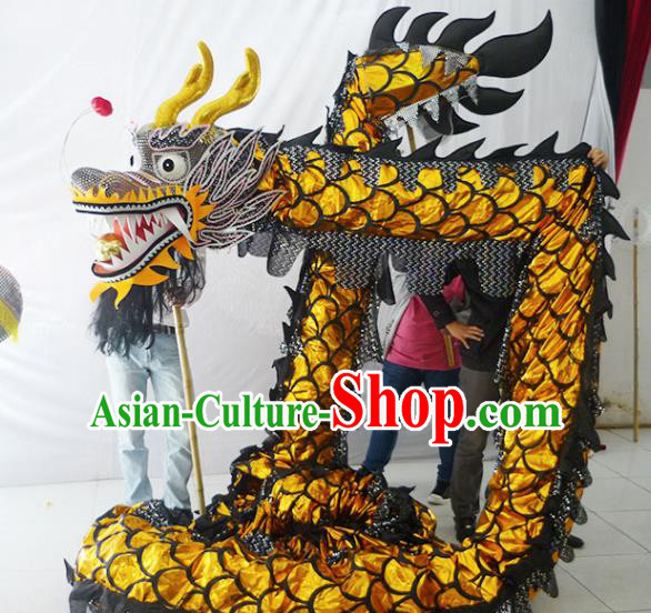 Chinese New Year Dragon Dance Competition Dragon Head Traditional Dragon Dance Prop Complete Set for Adult