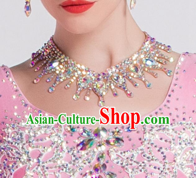 Top Grade Latin Dance Competition Accessories Modern Dance International Ballroom Dance Necklace for Women