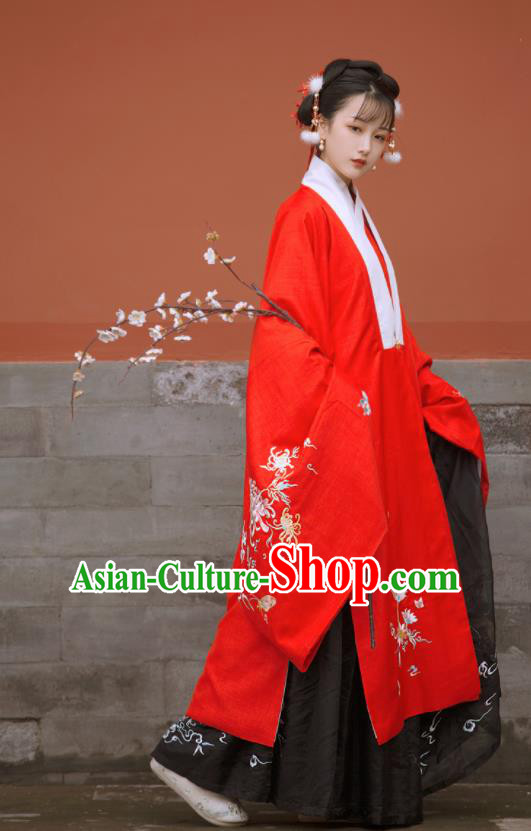 Traditional Chinese Ming Dynasty Nobility Lady Replica Costumes Ancient Princess Hanfu Dress for Women