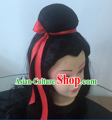 Chinese Beijing Opera Niche Headgear Traditional Peking Opera Scholar Wig Sheath for Men