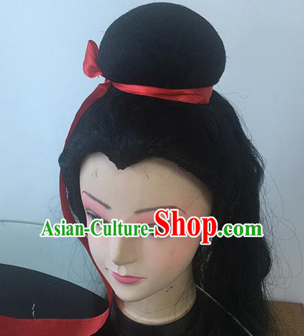 Chinese Beijing Opera Niche Headgear Traditional Peking Opera Scholar Wig Sheath for Men