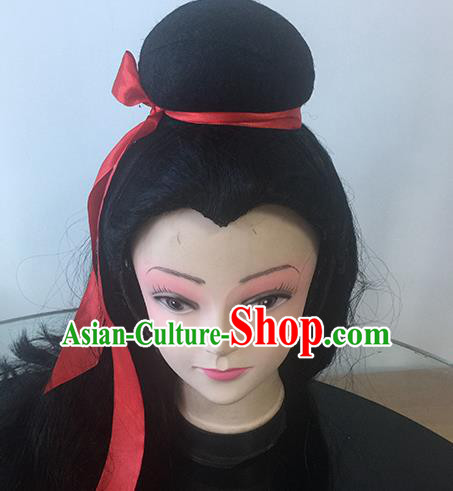 Chinese Beijing Opera Niche Headgear Traditional Peking Opera Scholar Wig Sheath for Men