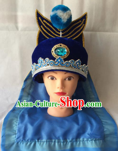 Chinese Beijing Opera Takefu Hat Traditional Peking Opera Swordsman Headwear for Men