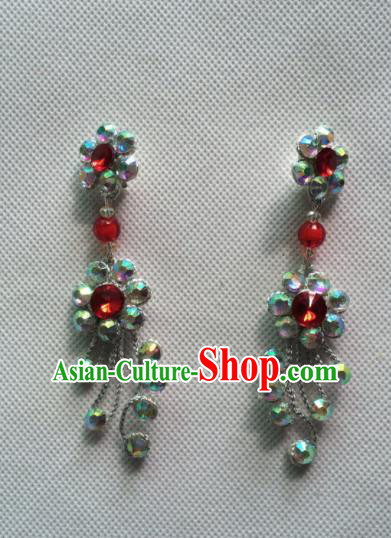 Chinese Beijing Opera Princess Earrings Traditional Peking Opera Diva Jewelry Accessories for Women