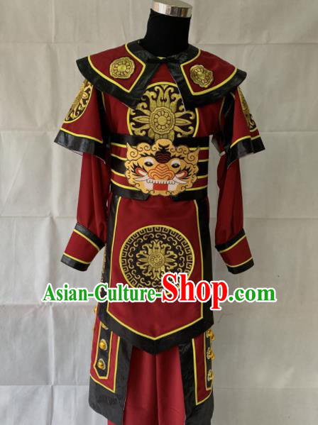 Chinese Beijing Opera Takefu Clothing Traditional Peking Opera Soldier Costume for Men