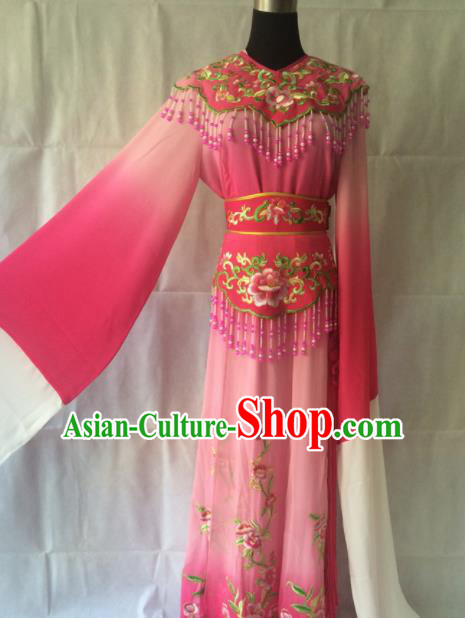 Chinese Beijing Opera Princess Pink Dress Traditional Peking Opera Diva Costume for Women