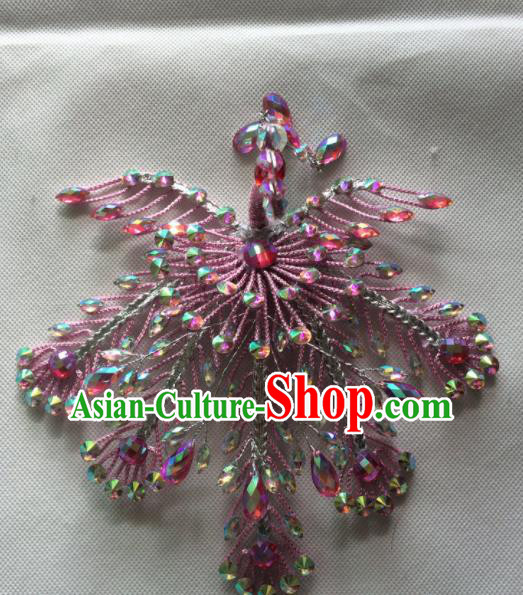 Chinese Beijing Opera Queen Phoenix Hair Crown Hairpins Traditional Peking Opera Diva Hair Accessories for Women