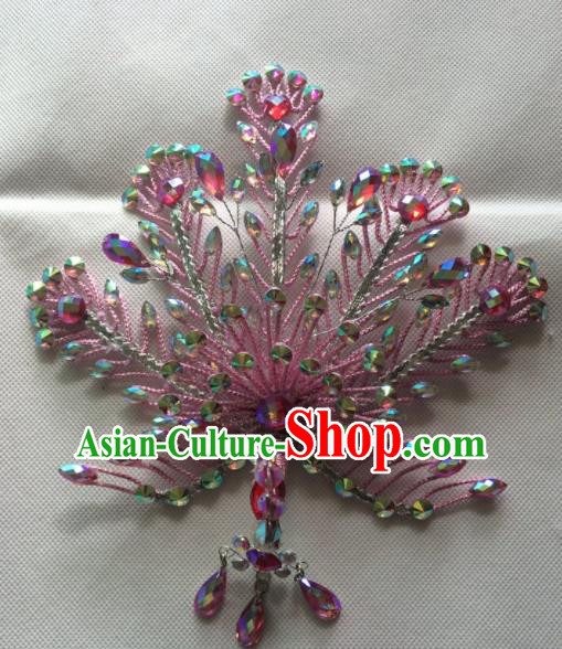 Chinese Beijing Opera Queen Phoenix Hair Crown Hairpins Traditional Peking Opera Diva Hair Accessories for Women