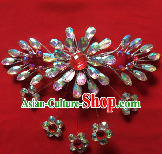 Chinese Beijing Opera Actress Hair Claw Hairpins Traditional Peking Opera Princess Hair Accessories for Women