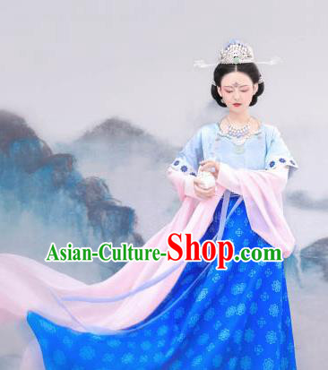 Chinese Ancient Court Lady Hanfu Dress Traditional Tang Dynasty Imperial Consort Costumes for Women