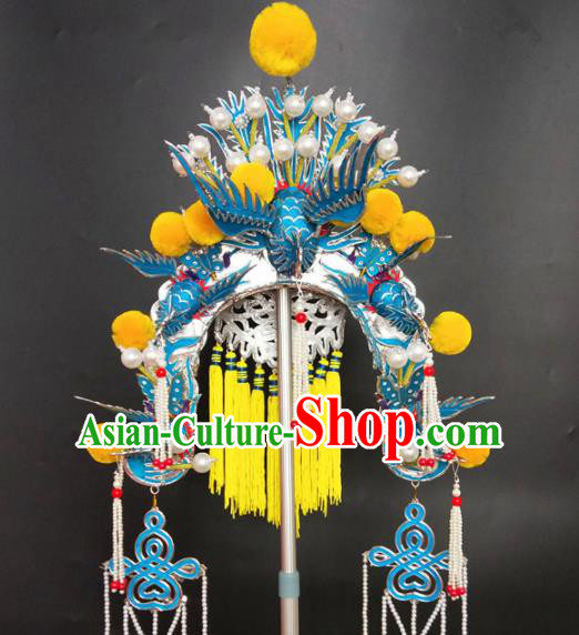 Chinese Beijing Opera Queen Phoenix Coronet Traditional Peking Opera Hat Hair Accessories for Women