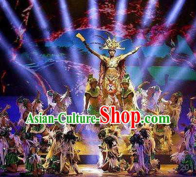 Chinese The Romantic Show of Sanya Stage Performance Dance Costume for Men