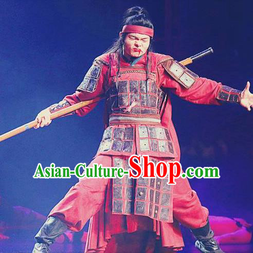 Chinese The Romantic Show of Sanya Stage Performance Dance General Costume for Men