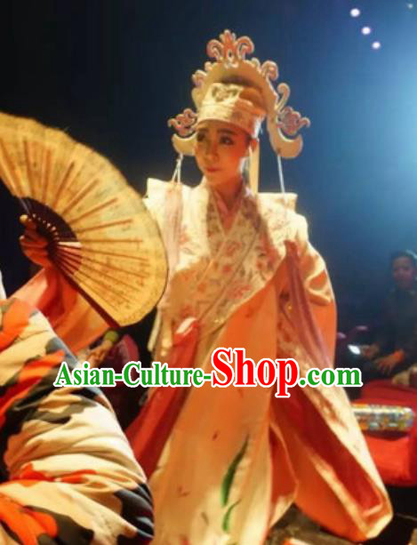 Chinese The Romantic Show of Songcheng Scholar Liang Shanbo Stage Performance Dance Costume for Men