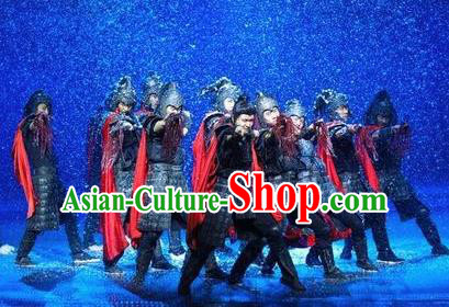 Chinese The Romantic Show of Songcheng General Stage Performance Dance Costume for Men