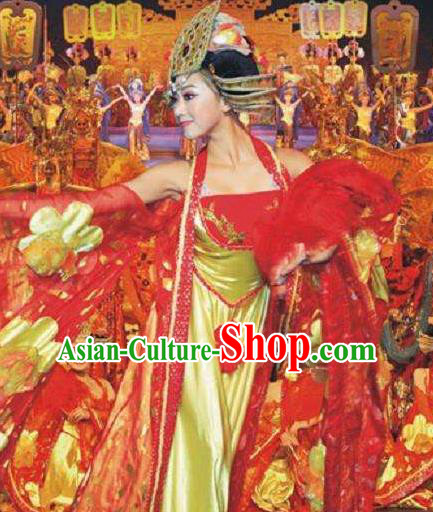 Chinese The Romantic Show of Songcheng Court Dance Dress Stage Performance Costume for Women