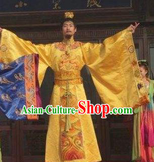Chinese Back to Song Dynasty Emperor Imperial Robe Stage Performance Costume for Men