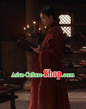Drama Ever Night Chinese Ancient Female Assassin Ye Hongyu Red Hanfu Dress Traditional Tang Dynasty Swordsman Costumes for Women
