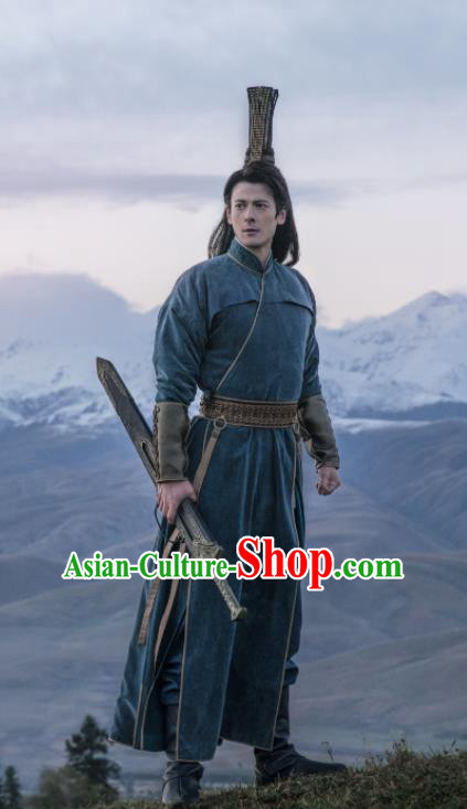 Ever Night Chinese Drama Ancient Young Knight Hanfu Clothing Traditional Tang Dynasty Swordsman Costumes for Men