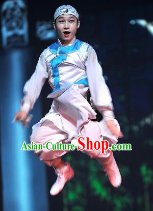 Chinese Picturesque Huizhou Ancient Qing Dynasty Clothing Stage Performance Dance Costume for Men