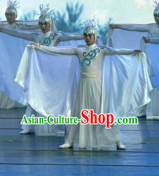 Chinese Picturesque Huizhou Dance Clothing Stage Performance Costume for Men