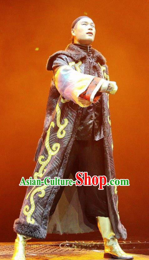 Chinese Picturesque Huizhou Ancient Qing Dynasty Royal Highness Clothing Stage Performance Dance Costume for Men