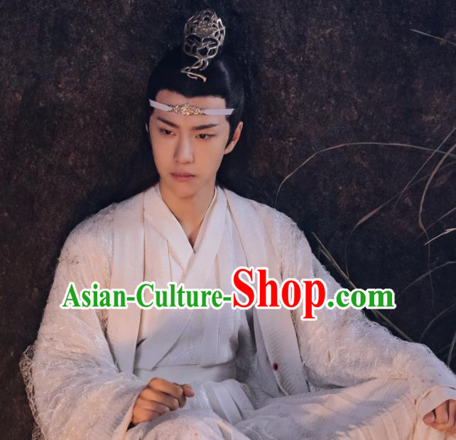 Drama The Untamed Chinese Ancient Swordsman Nobility Childe Lan Wangji Costumes for Men