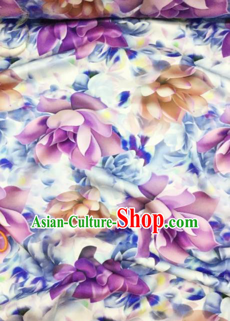 Traditional Chinese Classical Pattern Silk Fabric Ancient Hanfu Dress Brocade Cloth