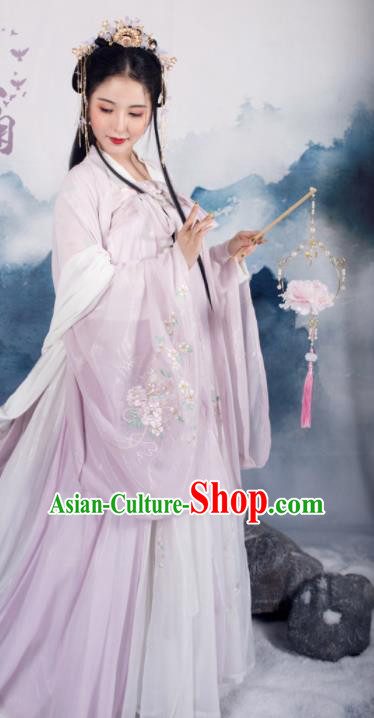 Traditional Chinese Tang Dynasty Royal Infanta Replica Costumes Ancient Court Princess Hanfu Dress for Women