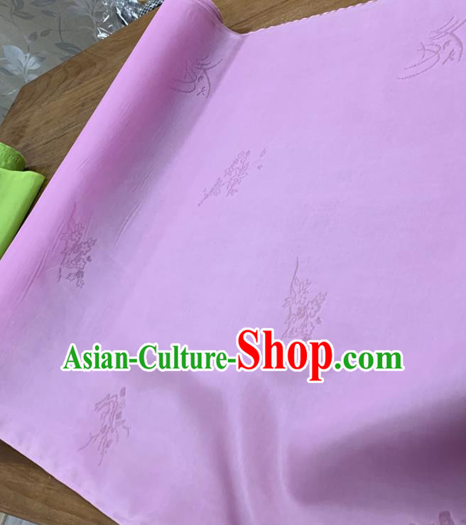 Chinese Classical Pattern Pink Silk Fabric Traditional Ancient Hanfu Dress Brocade Cloth