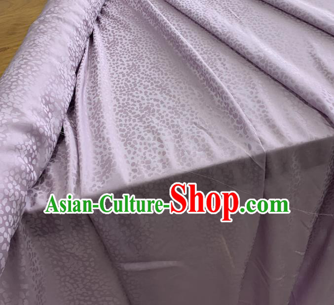 Chinese Classical Pattern Lilac Silk Fabric Traditional Ancient Hanfu Dress Brocade Cloth