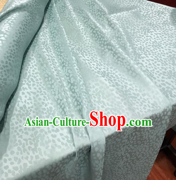 Chinese Classical Pattern Light Green Silk Fabric Traditional Ancient Hanfu Dress Brocade Cloth