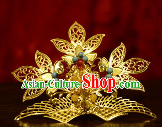 Chinese Ancient Court Queen Hair Crown Hairpins Traditional Classical Hanfu Hair Accessories for Women