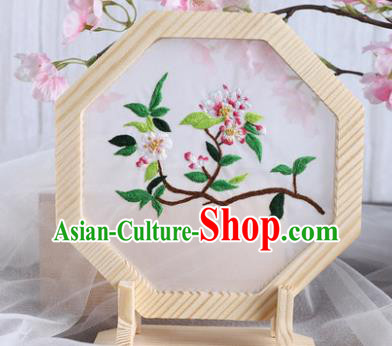 Chinese Traditional Suzhou Embroidery Begonia Decoration Embroidered Craft