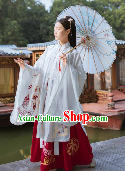 Traditional Chinese Ming Dynasty Palace Lady Replica Costumes Ancient Royal Princess Hanfu Dress for Women