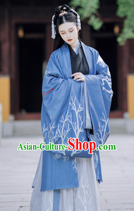 Traditional Chinese Jin Dynasty Imperial Concubine Replica Costumes Ancient Court Lady Hanfu Dress for Women