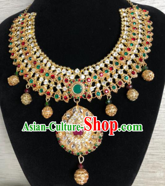 South Asia  Indian Bride Jewelry Accessories Traditional   India Hui Nationality Wedding Gems Eyebrows Pendant for Women