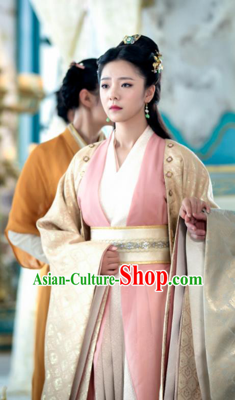 Ancient Chinese Princess Qin Su Hanfu Dress Drama The Untamed Female Swordsman Costumes for Women