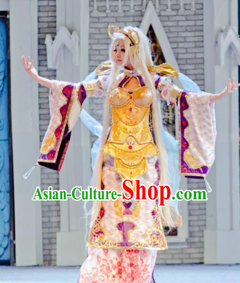 Top Grade Cosplay Geisha Dress Ancient Heroine Costume for Women