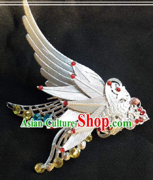 Traditional Chinese Cosplay Swordsman Wing Hair Claw Hairpins Ancient Hanfu Hair Accessories for Women