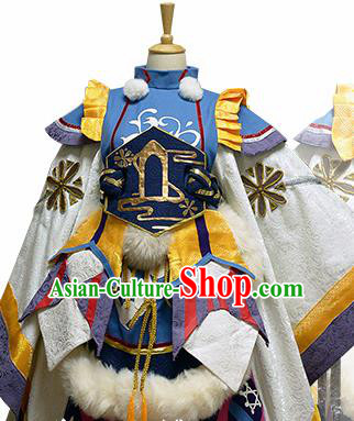 Traditional Japanese Cosplay Female Swordsman Dress Ancient Heroine Costume for Women