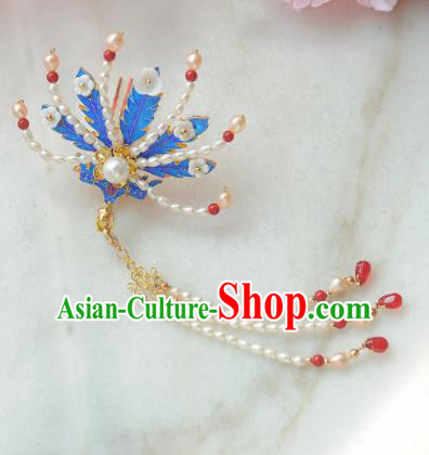 Traditional Chinese Classical Pearls Phoenix Hairpins Ancient Princess Hanfu Hair Accessories for Women