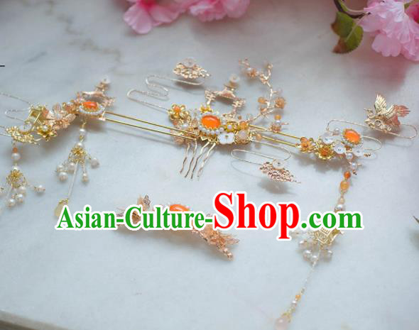 Traditional Chinese Classical Palace Hair Comb Hairpins Ancient Princess Hanfu Hair Accessories for Women