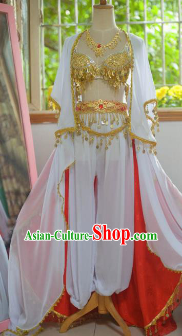 Chinese Classical Dance Flying Apsaras Dress Ancient Female Swordsman Heroine Costume for Women
