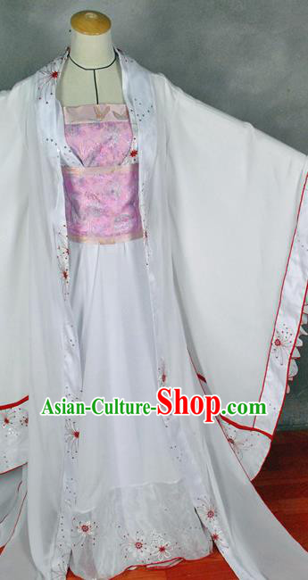 Chinese Cosplay Goddess Princess Dress Ancient Female Swordsman Knight Wedding Costume for Women