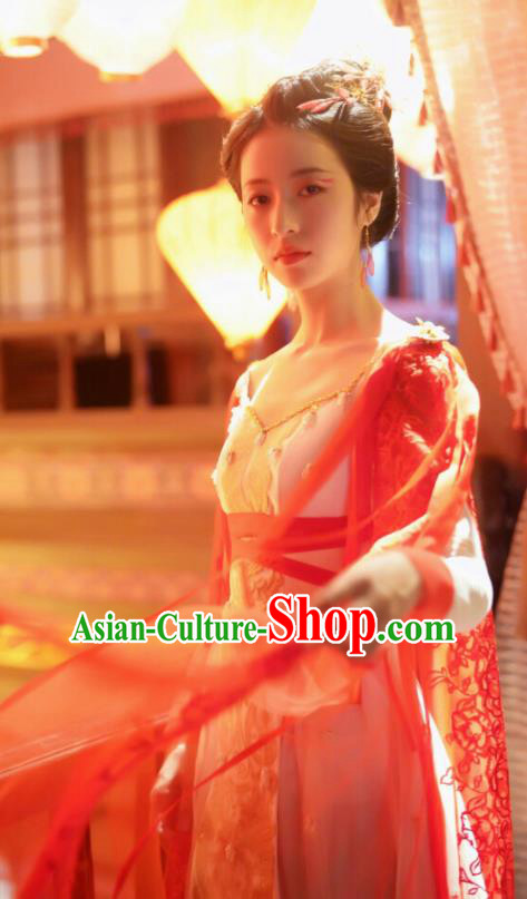 Ancient Chinese Song Dynasty Court Dance Hanfu Dress Drama Young Blood Palace Lady Costumes for Women