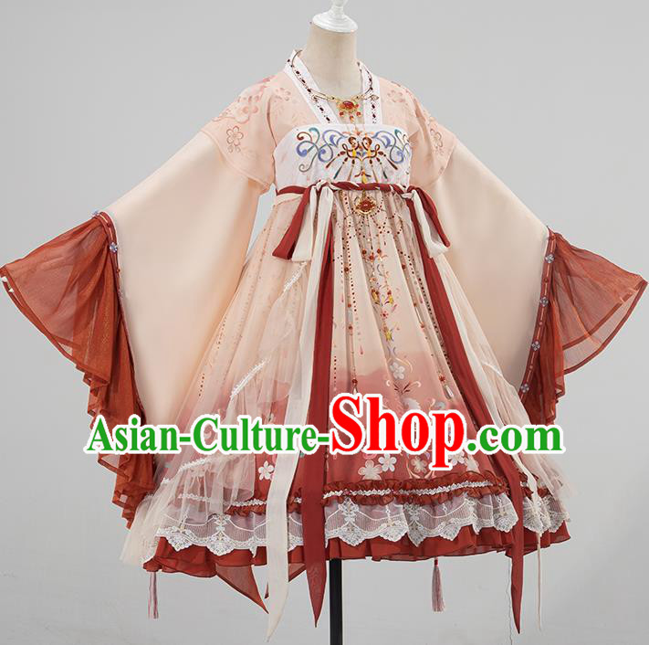 Traditional Chinese Cosplay Princess Dress Ancient Court Lady Costume for Women