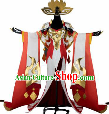 Traditional Chinese Cosplay Swordswoman Dress Ancient Heroine Costume for Women