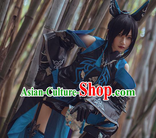 Traditional Chinese Cosplay Swordswoman Dress Ancient Female Assassin Costume for Women