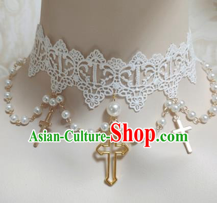 Top Grade Gothic Necklace Handmade Crucifix Necklet Accessories for Women